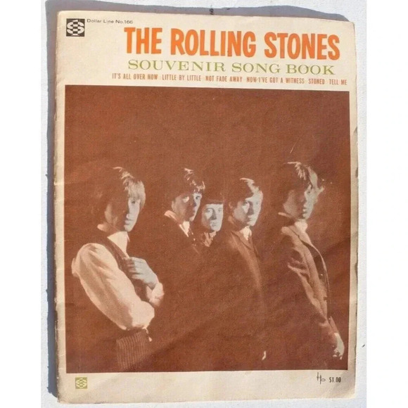 Vintage 1964 The Rolling Stones Souvenir Song Book Music Sheet Music - Picture 1 of 6